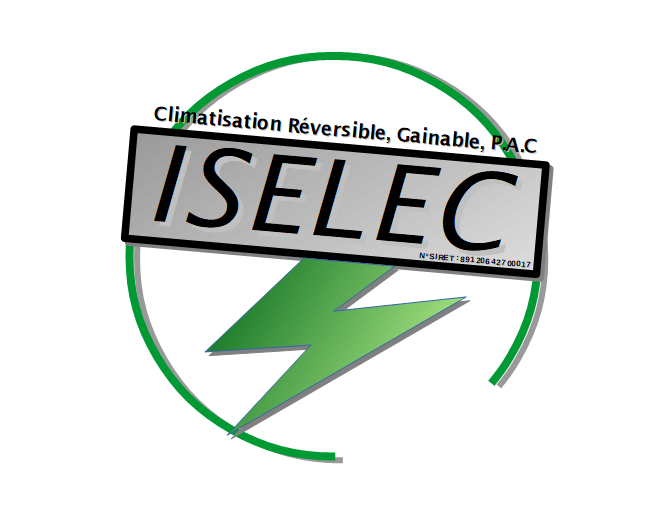 Logo de ISELEC (Climatisation, Gainable, C.E Thermodynamique, Pompe à chaleur)