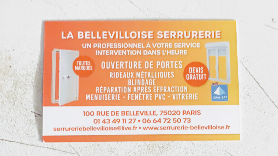 serrurerie la bellevilloise