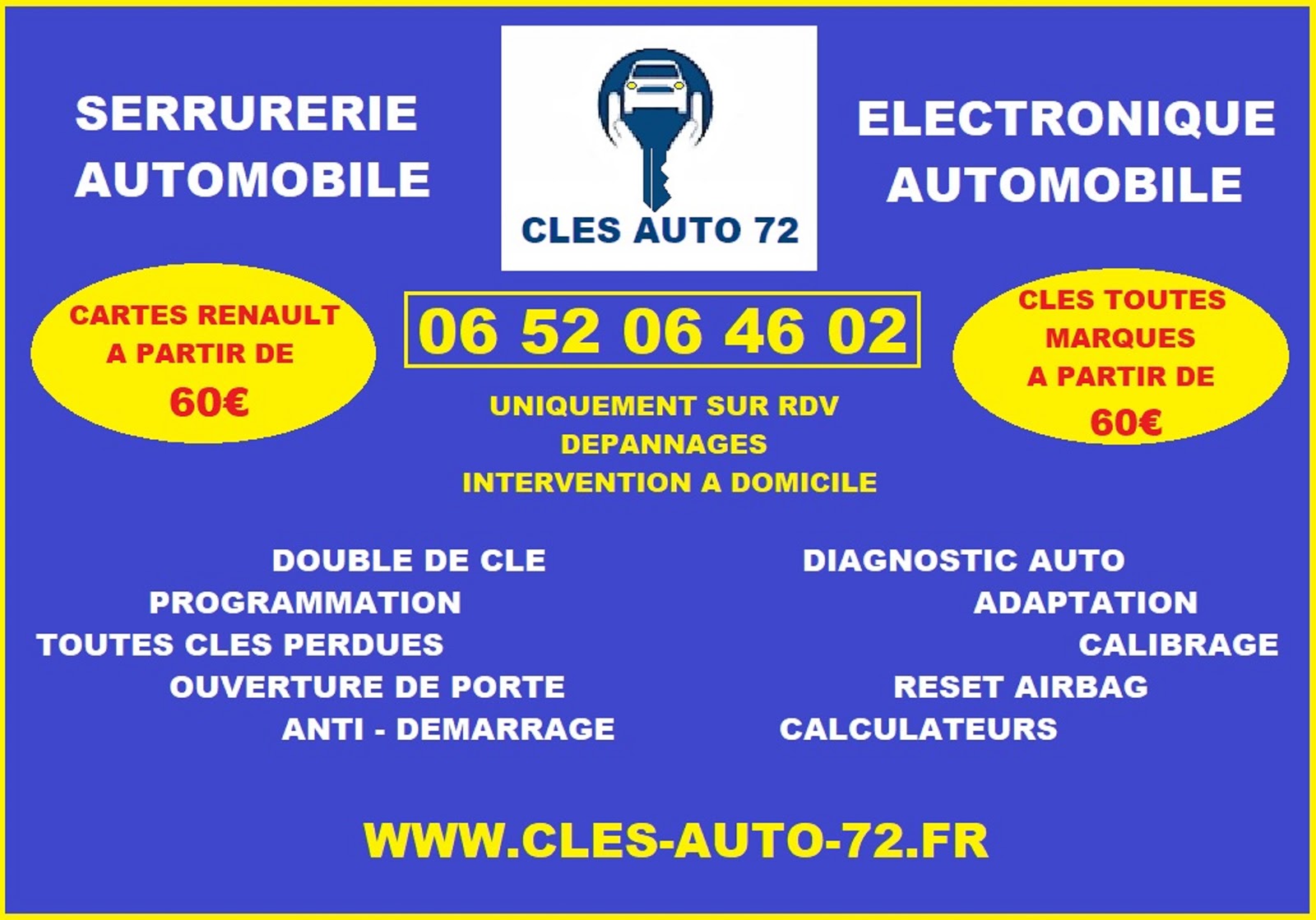 Clés auto 72