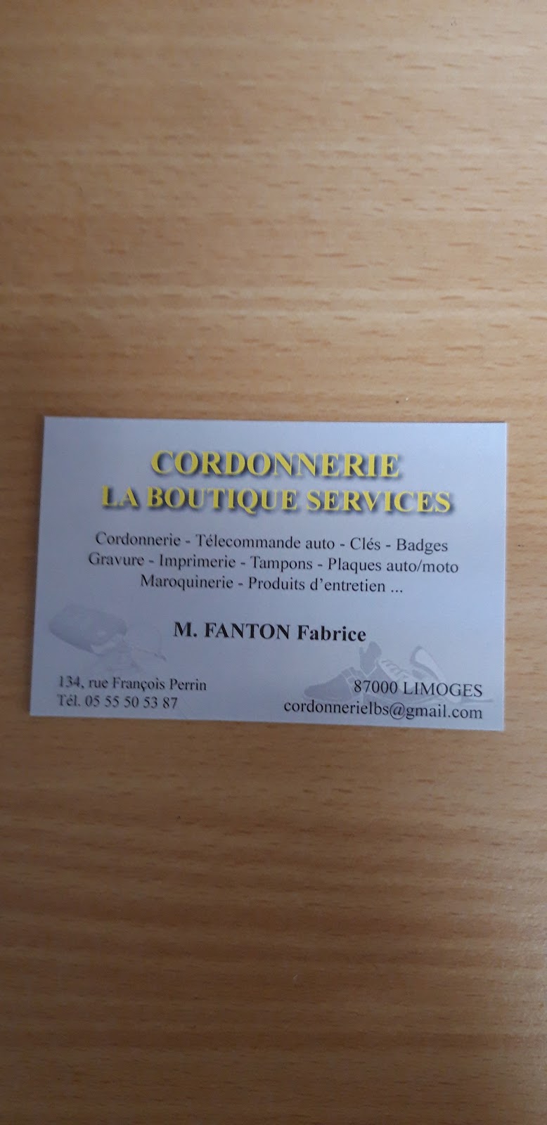 Cordonnerie La Boutique Services