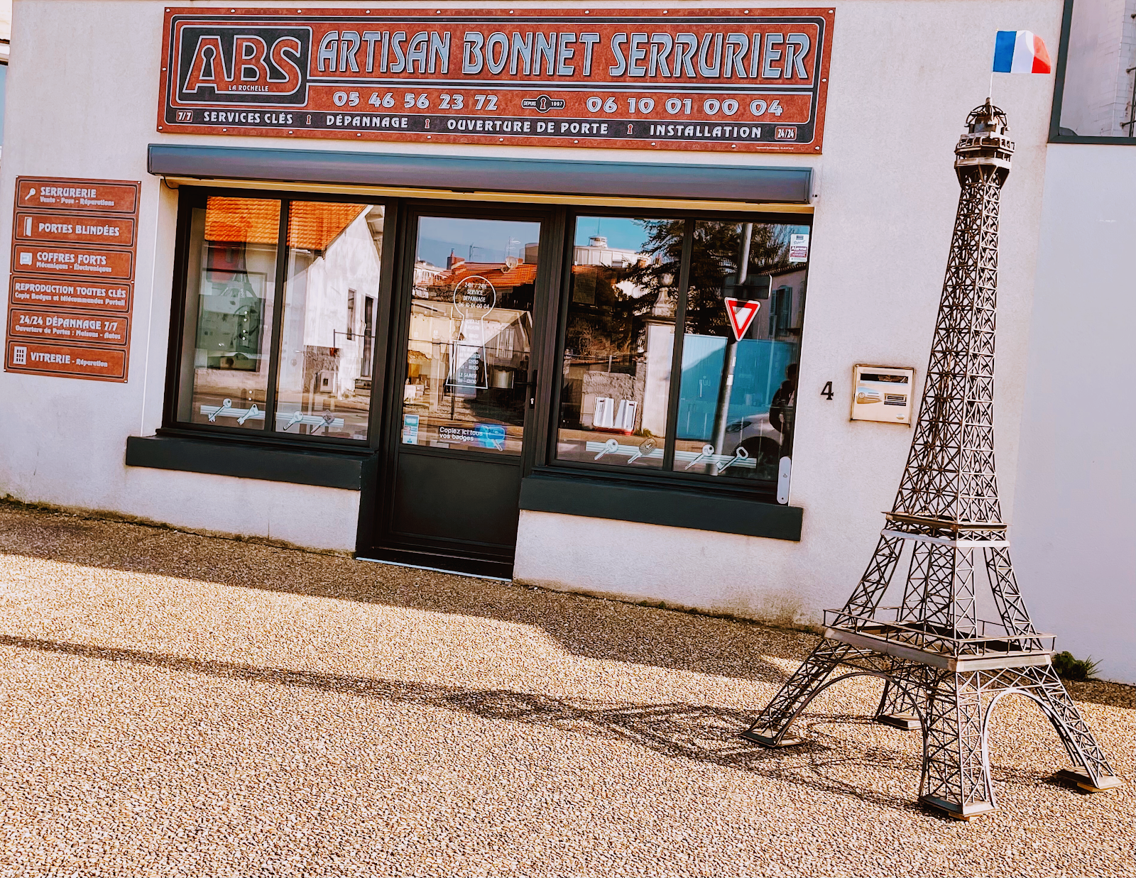 ABS Artisan Bonnet Serrurier La Rochelle~île de ré Dépannage 24h24