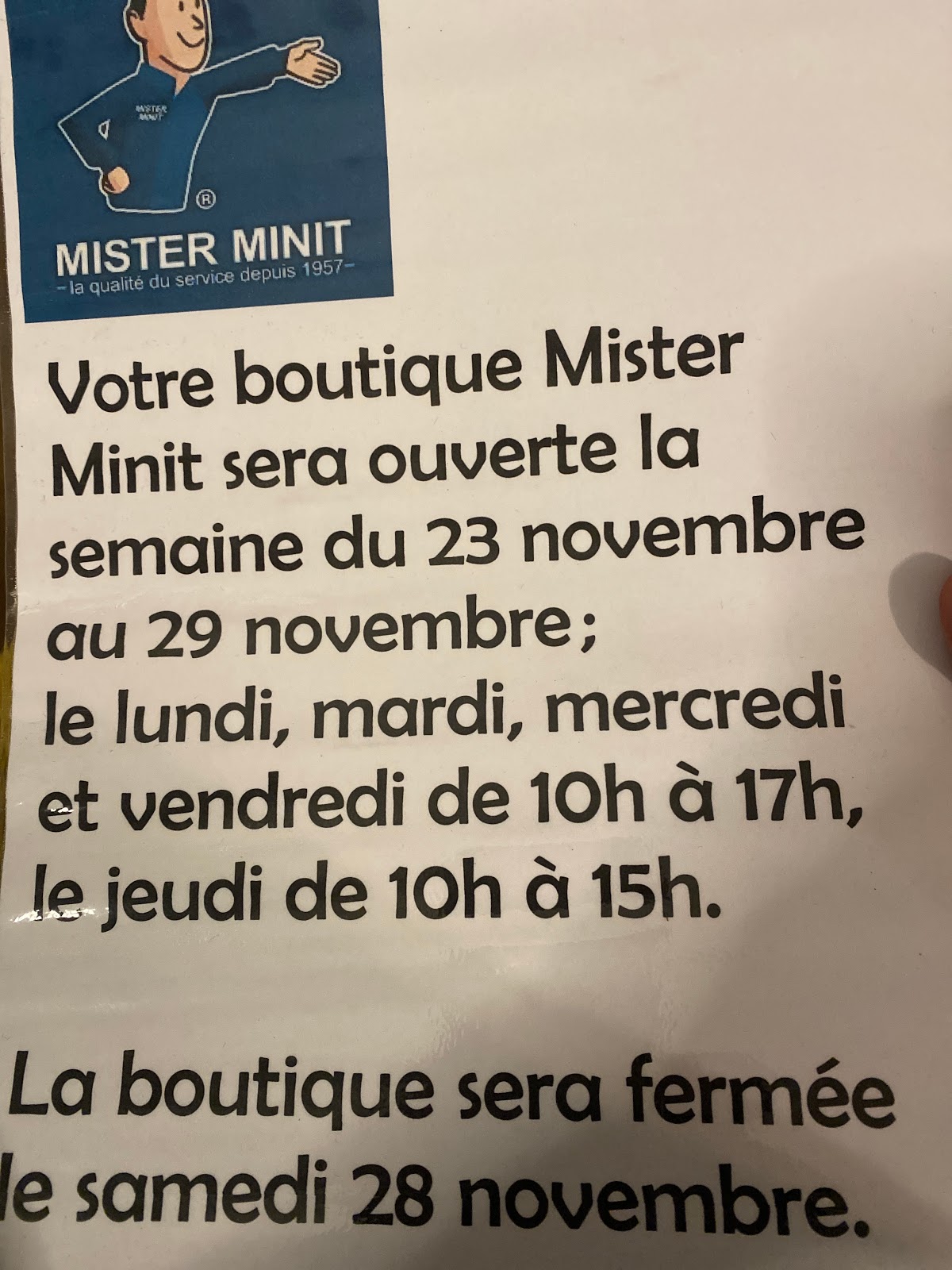 Mister Minit Boe Géant