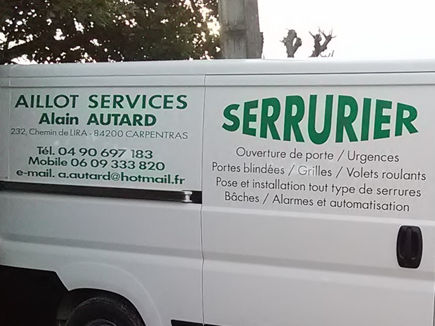 Dépannage serrurerie Aillot Services Serrurerie..... a.autard@hotmail.fr