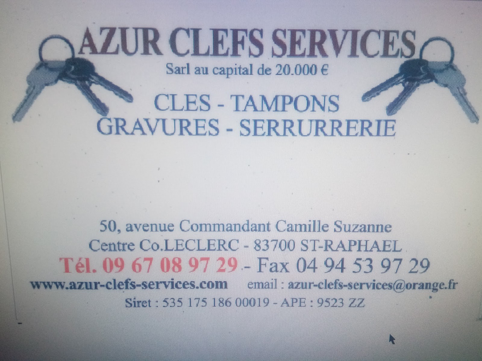 Azur Clefs Services