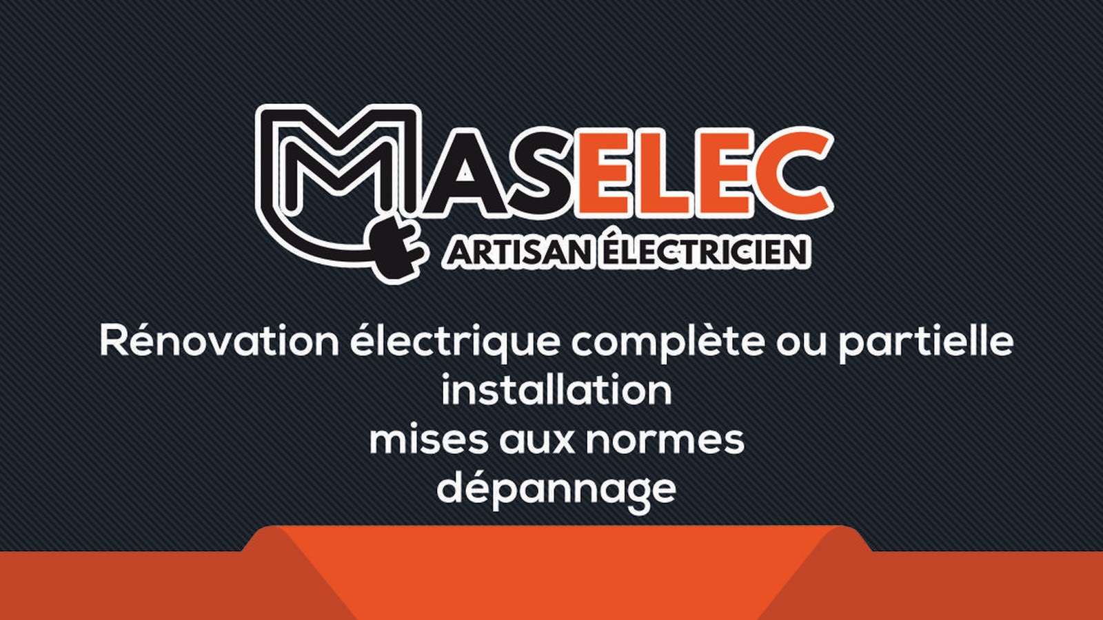 Logo de MASELEC - Artisan électricien - Installation électricité, rénovation électrique totale ou partielle - www.maselectricite.fr