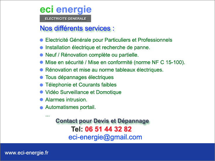 ECI ENERGIE - Artisan Electricien