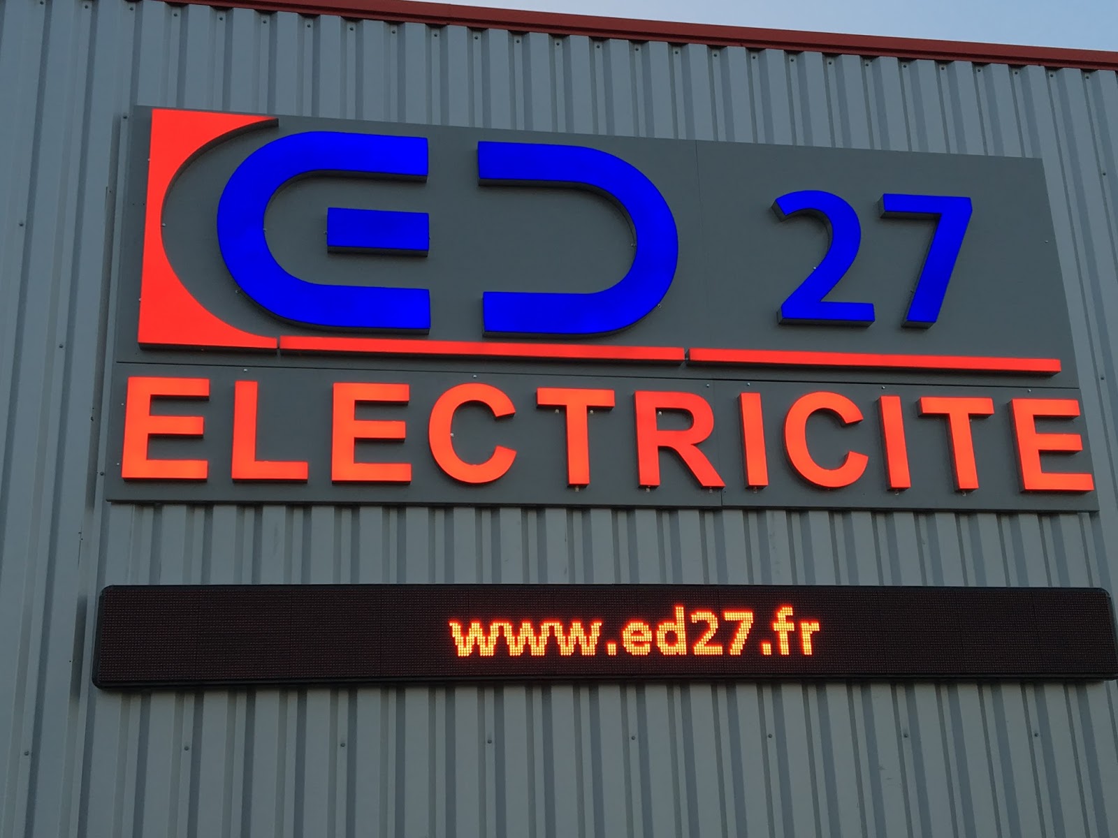 Logo de ED27 électricité